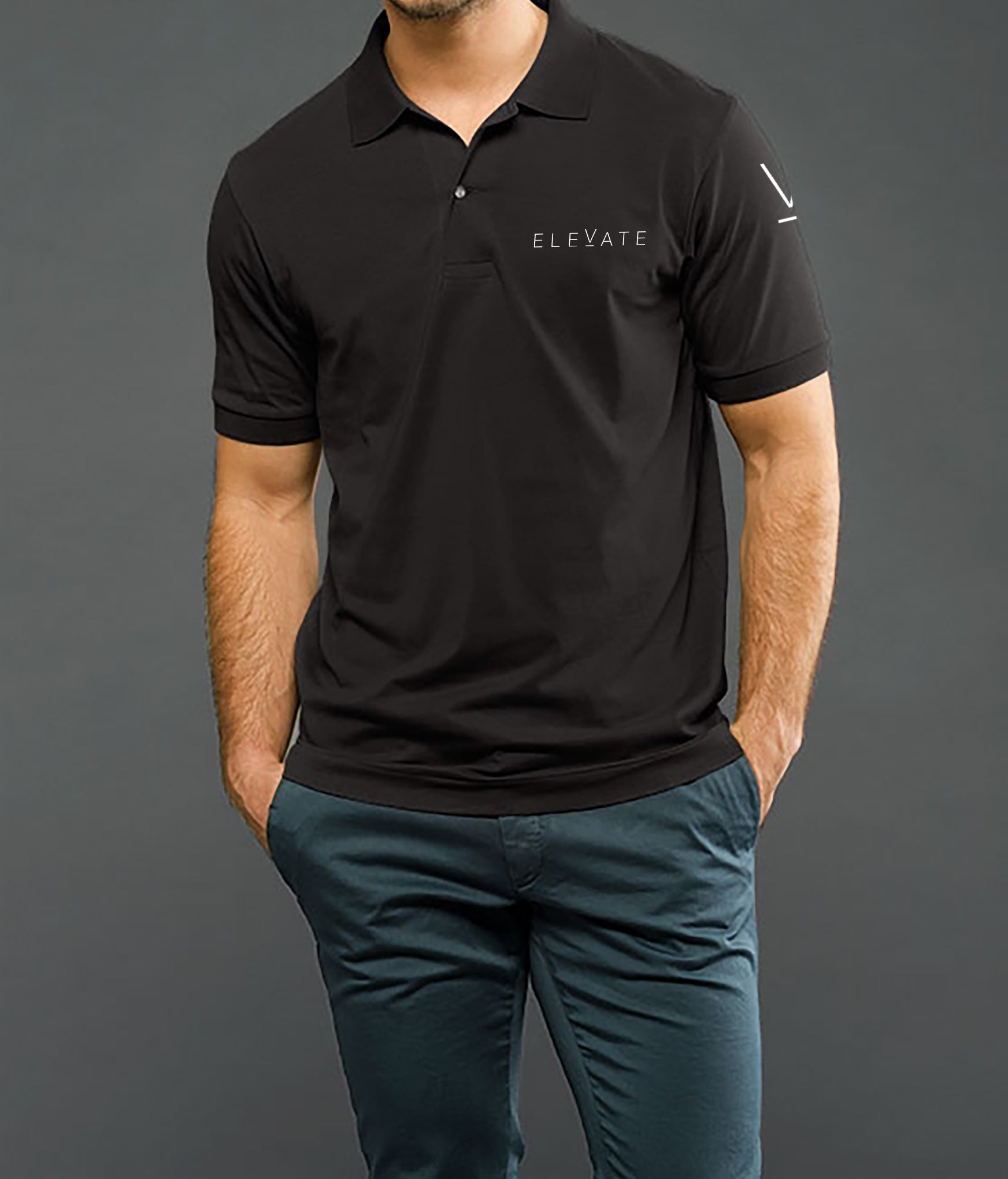 Polo Short Sleeve Shirt (Embroidered) 2 Locations $35 - ELEVATE BEVERAGES