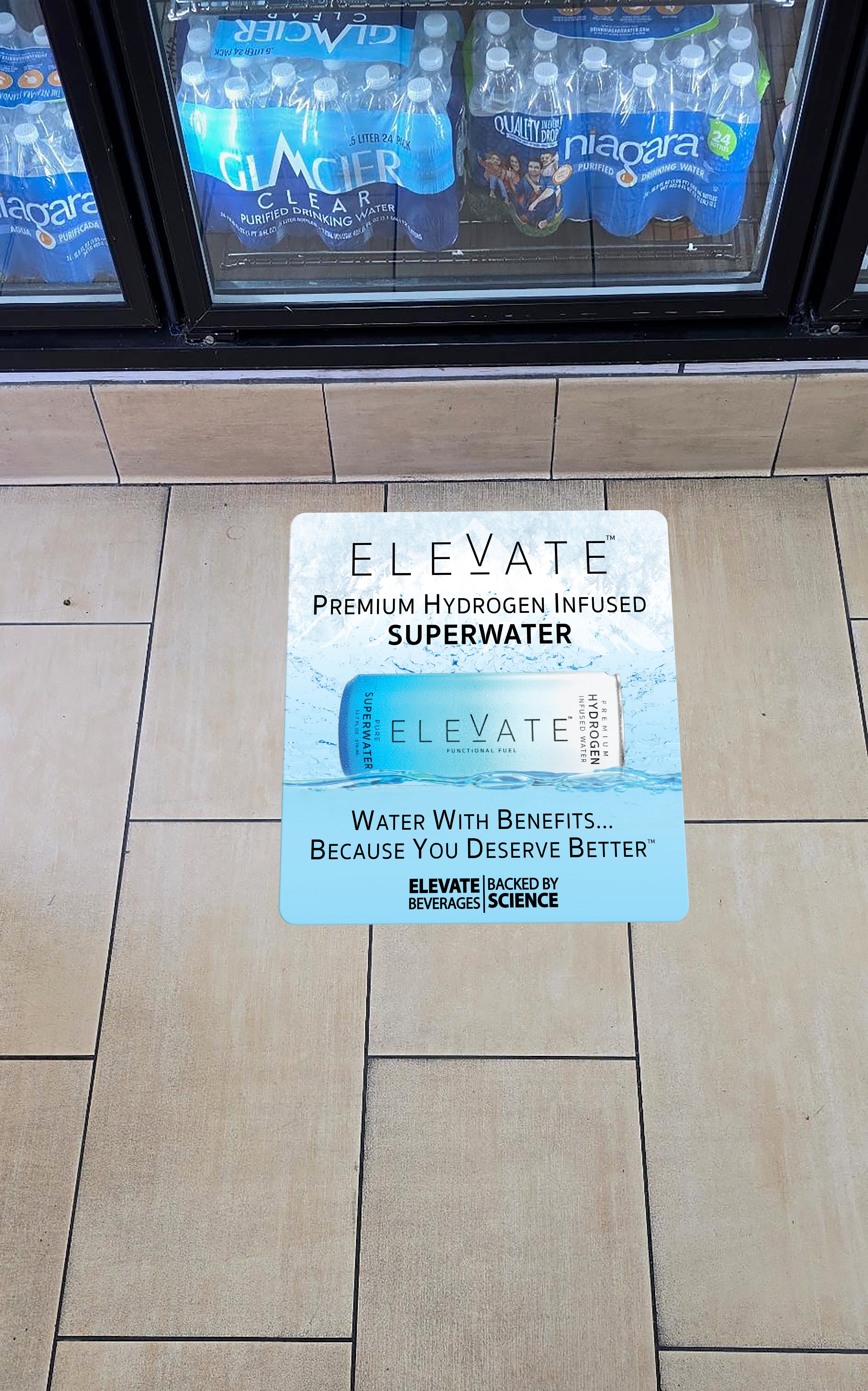 Floor/Counter Decals 17"x17" $12 - ELEVATE BEVERAGES