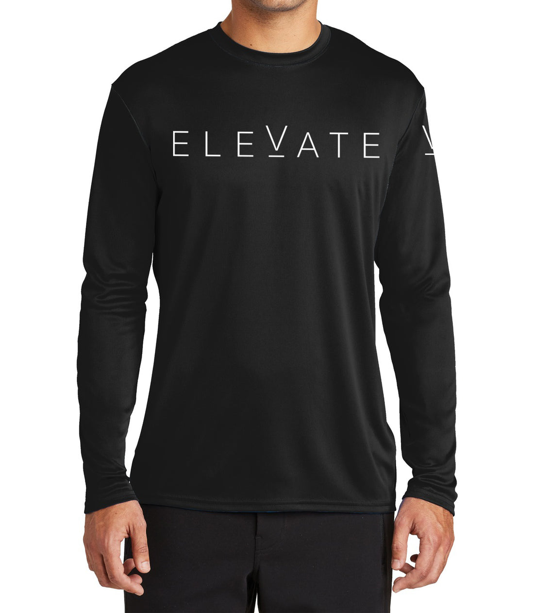 Performance Long Sleeve (Silkscreen) 2 Locations $30 - ELEVATE BEVERAGES